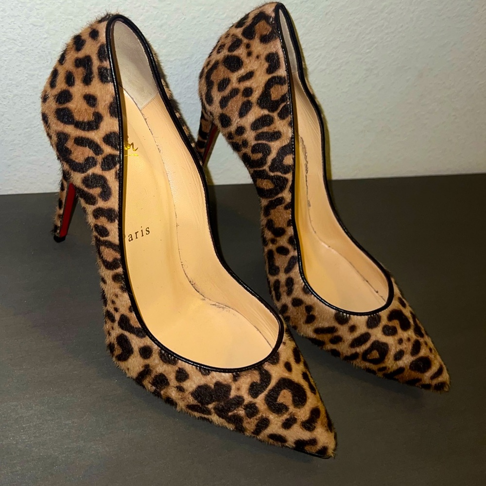 Christian louboutin So Kate pony jaguar brown sz 37 sz 7